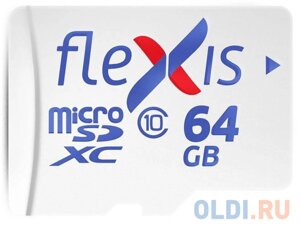 Карта памяти microSDXC 64Gb Flexis FMSD064GU1