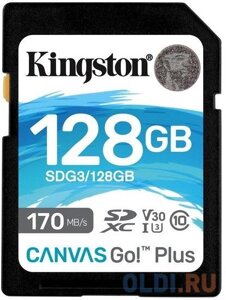 Карта памяти SD XC 128gb kingston SDG3/128GB