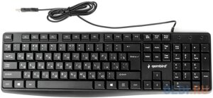 Клавиатура Gembird KB-8410, USB, черный, 104 клавиши, кабель 1,5м}