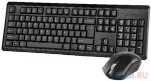 Клавиатура + мышь A4 V-Track 4200N клав: черный мышь: черный USB беспроводная