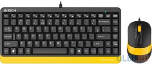 Клавиатура + мышь A4Tech Fstyler F1110 клав: черный/желтый мышь: черный/желтый USB Multimedia (F1110 BUMBLEBEE)