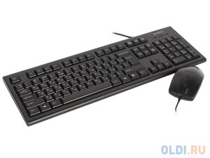 Клавиатура + мышь A4Tech KR-8520D клав: черный мышь: черный USB