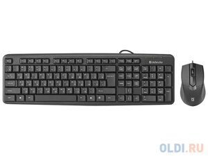 Клавиатура + Мышь Defender Dakota C-270 RU, черный, USB Кл:104+3 шт,1000 dpi