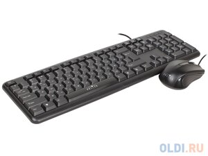 Клавиатура + мышь Oklick 600M клав: черный мышь: черный USB