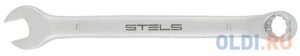 Ключ комбинированный, 12 мм, CrV, матовый хром Stels