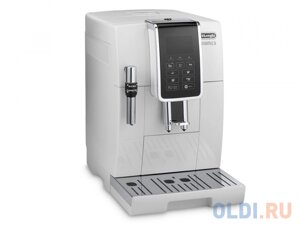 Кофемашина DeLonghi ECAM 350.35. W, автомат, капучино, 15бар, для зернового, регулировка крепости и степени помола, белый