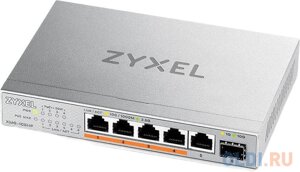 Коммутатор Zyxel XMG-105HP-EU0101F 5x2.5Гбит/с 1SFP+ 4PoE 70W неуправляемый