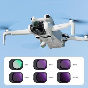 Комплект светофильтров K&F Concept Nano-X CPL + ND для DJI Mini 4 Pro (6шт) SKU. 2080