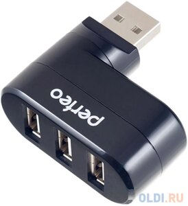 Концентратор USB 2.0 Perfeo PF-VI-H024 3 x USB 2.0 черный