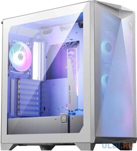 Корпус MSI MPG gungnir 300R airflow white, midi tower, EATX ,2xusb 3.2 gen 1, 1xusb 3.2 gen2 type-C,4x120mm PWM ARGB fan, ARGB+PWM control board, tem