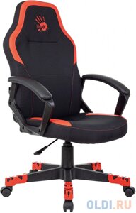 Кресло игровое A4Tech Bloody GC-190 черный/красный текстиль/эко. кожа крестов. пластик