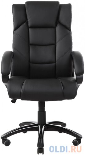 Кресло офисное BRABIX Bliss MS-004, 6 массажных модулей, экокожа, черное, 532522