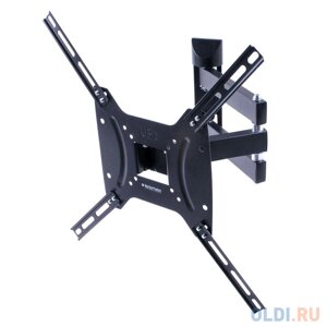 Кронштейн Kromax DIX-24 черный, для LED/LCD TV 15-55, max 35 кг, настенный, 4 ст свободы, max VESA 400x400 мм.