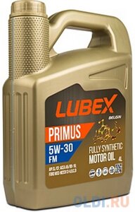 L034-1315-0404 LUBEX синт. мот. масло primus FM 5W-30 CF/SL A5/B5 (4л)