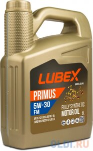 L034-1315-0405 LUBEX синт. мот. масло primus FM 5W-30 CF/SL A5/B5 (5л)