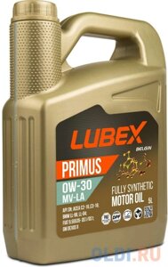 L034-1318-0405 LUBEX синт-ое мот. масло primus MV-LA 0W-30 (5л)