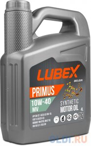 L034-1322-0404 LUBEX синт. мот. масло primus MV 10W-40 CF/SN A3/B4 (4л)