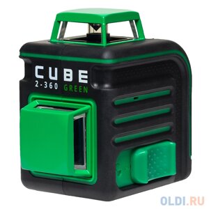 Лазерный уровень ADA CUBE 2-360 Green Ultimate Edition до20м 3/10мм/м 4° 535нм зеленый луч IP54