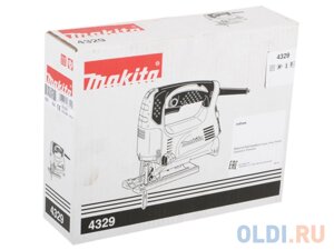 Лобзик Makita 4329 врук,450Вт,500-3100обм, ход-18мм, рез-65мм,1.9кг, кор, маятн, Al подошва