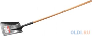 Лопата Профи-10 совковая, деревянный черенок, ЗУБР Профессионал