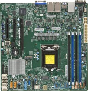 Материнская плата supermicro MBD-X11SSH-LN4f-B LGA1151 PCI-E SVGA 4xgblan SATA RAID microatx 4DDR4 {12}205929)