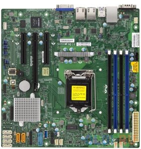 Материнская плата supermicro MBD-X11SSL-F-B socket 1151 C232 4xddr4 1xpci-E 4x 2xpci-E 8x 6 matx retail