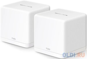 Mercusys Halo H60X (2-pack) Mesh система AX1500 Wi-Fi 6, до 300 Мбит/с на 2,4 ГГц + до 2402 Мбит/с на 5 ГГц, комплект 2