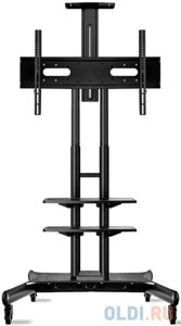 Мобильная стойка ONKRON TS1881 на 1 ТВ/ 55-80 портретная/альбомная ориентация черный