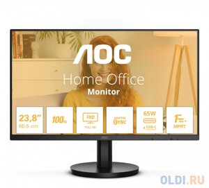 Монитор AOC 24 24B3ca2 черный IPS LED 4ms 16:9 HDMI матовая 1300:1 250cd 178гр/178гр 1920x1080 100hz FHD USB 3.4кг