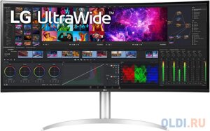 Монитор LG 40 40WP95C-W черный IPS LED 21:9 (Ultrawide) HDMI M/M матовая HAS Pivot 3000:1 300cd 178гр/178гр 5120x2160 DisplayPort FHD USB 15.2кг