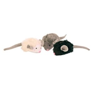 Мягкая игрушка для кошек Trixie Мягкие мышки с микрочипом 6,5 см