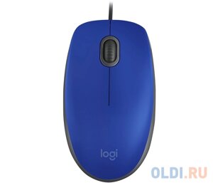 Мышь (910-005488) logitech mouse M110 silent blue USB