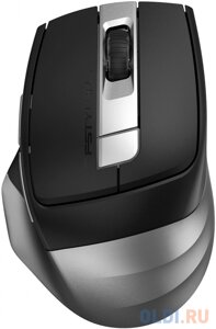 Мышь A4Tech Fstyler FB35CS серый/черный оптическая (2000dpi) silent беспроводная BT/Radio USB (5but)
