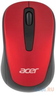 Мышь Acer OMR136, оптическая, беспроводная, USB, красный [zl. mceee. 01j]