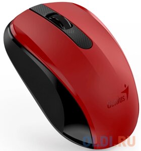 Мышь беспроводная NX-8008S красный/черный, тихая