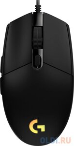 Мышь проводная Logitech G102 LIGHTSYNC чёрный USB