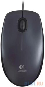 Мышь проводная Logitech M90 чёрный USB