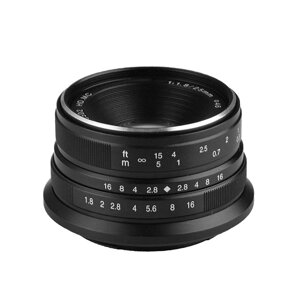 Объектив 7Artisans 25mm F1.8 Micro 4/3 Чёрный A104B