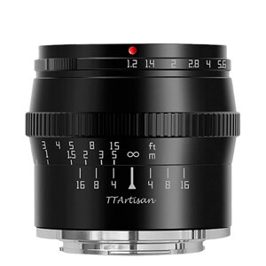 Объектив TTArtisan 50mm F1.2 E-mount Чёрный A071B