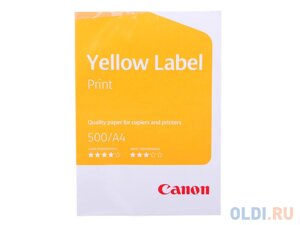 Офисная бумага Canon Yellow Label Print А4 80гр/м2, 500л. класс C, кратно 5 шт.