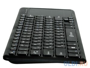 Oklick 830ST черный USB [1011937]Клавиатура беспроводная slim Multimedia Touch}