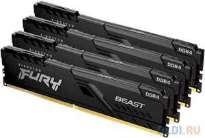 Оперативная память для компьютера Kingston FURY Beast Black DIMM 32Gb DDR4 3600 MHz KF436C17BBK4/32