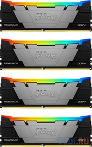 Оперативная память для компьютера Kingston Fury Renegade RGB DIMM 128Gb DDR4 3200 MHz KF432C16RB2AK4/128