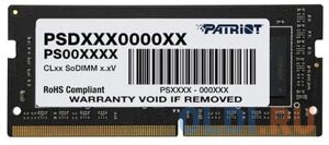 Оперативная память для ноутбука Patriot Signature SO-DIMM 16Gb DDR4 2400 MHz PSD416G240081S
