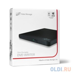 Оптич. накопитель ext. DVDRW HLDS (Hitachi-LG Data Storage) GP57EB40 Black USB 2.0, 9.5mm, Tray, Retail