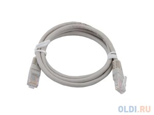 Патч-корд 5E категории UTP с RJ45 серый 0.5м