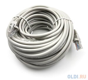 Патч-корд Buro UTP 4 пары cat5E CCA molded 15м серый RJ-45 (m)-RJ-45 (m)