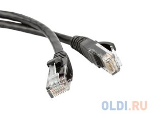 Патч-корд RJ45 - RJ45, 4 пары, UTP, категория 5е, 1.5 м, черный, LSZH, lanmaster