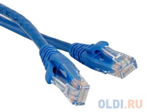 Патч-корд RJ45 - RJ45, 4 пары, UTP, категория 5е, 2 м, синий, TWT TWT-45-45-2.0-BL