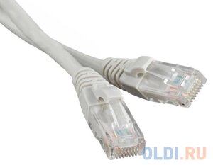 Патч-корд RJ45 - RJ45, 4 пары, UTP, категория 5е, 3 м, серый, LSZH, lanmaster